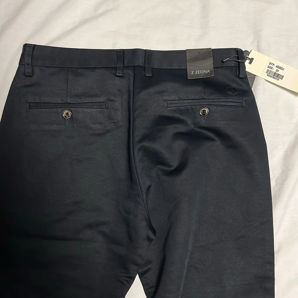 Men’s Ermenegildo Z Zenga Black Dress Pants 31 NWT